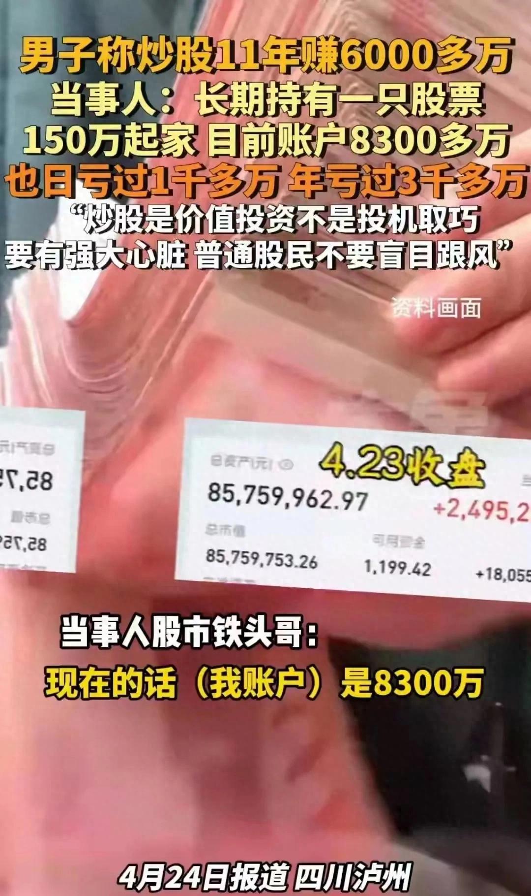 自称炒股11年从150万狂赚8300万的铁头哥，秘诀竟是死磕