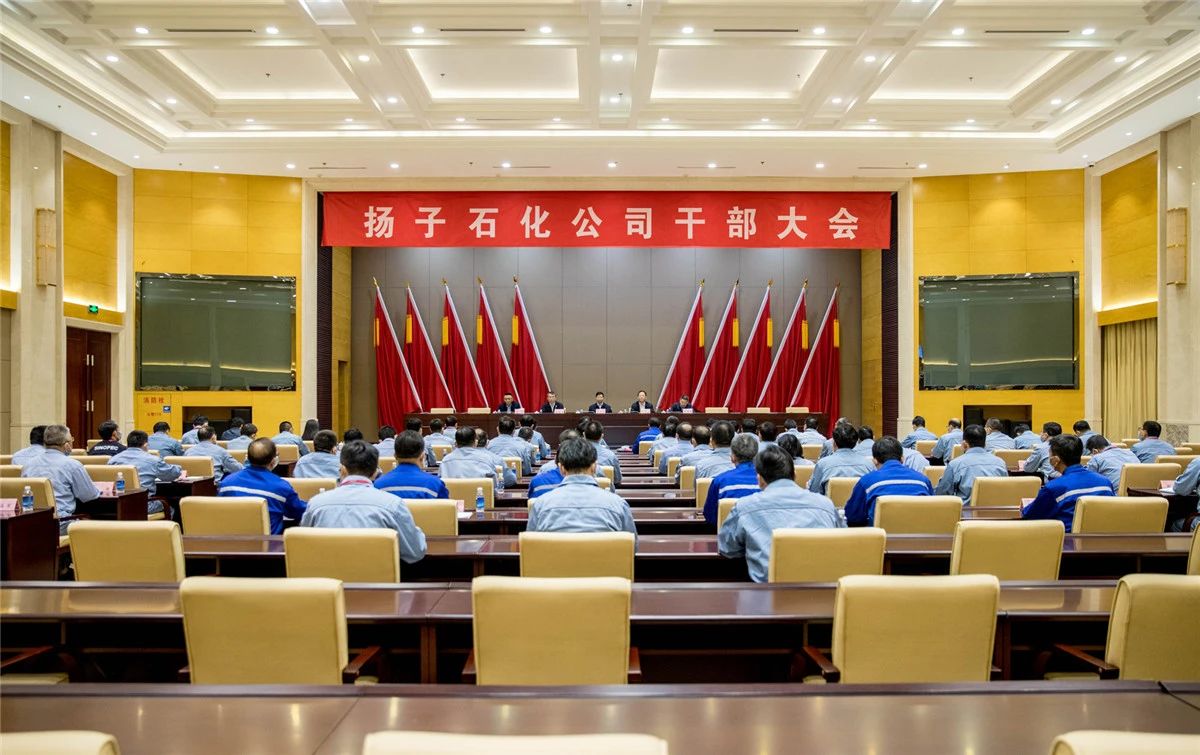 扬子石化4月23日干部大会：宣布领导班子调整决定