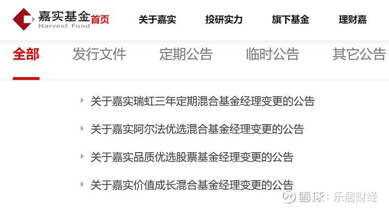 嘉实基金权益老将卸任_嘉实成长收益混合\\_洪流基金经理离任