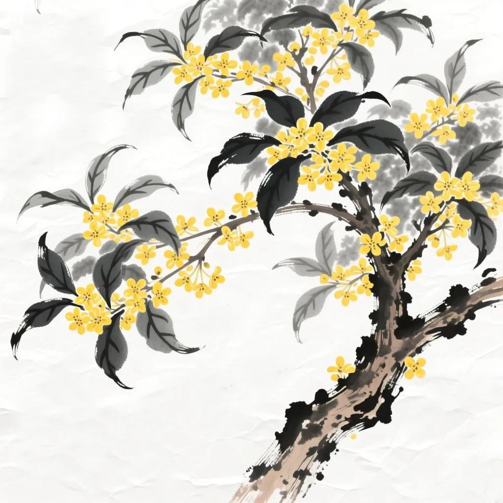 富贵满堂花盆栽_金桂玉兰石榴海棠庭院种植_庭院金玉满堂植物组合