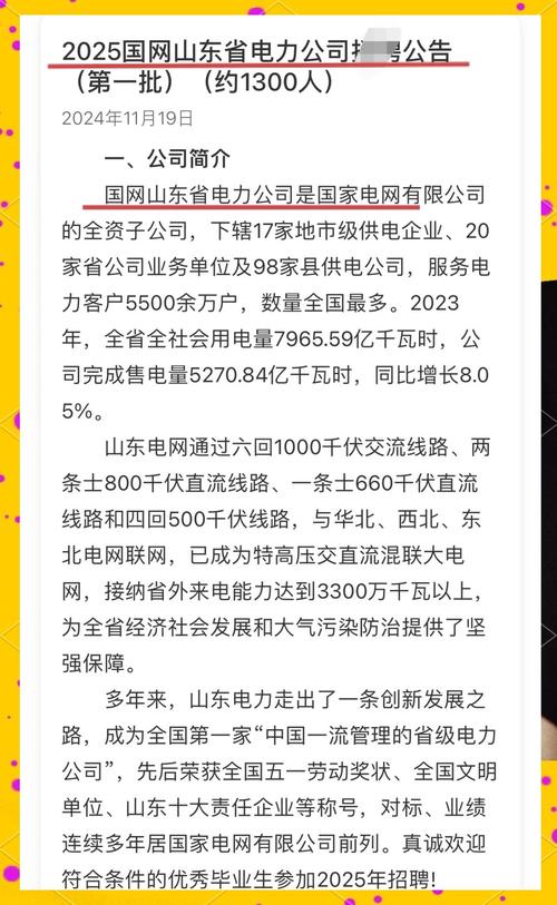 2024国网山东电力校园招聘450人公告_国网山东电力校园招聘条件_国电山东电力工资
