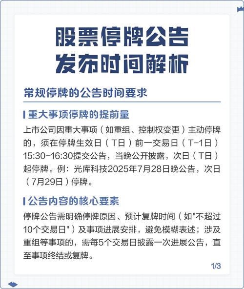 上市公司停牌时间规定_股票停牌是什么意思_上市公司停牌原因